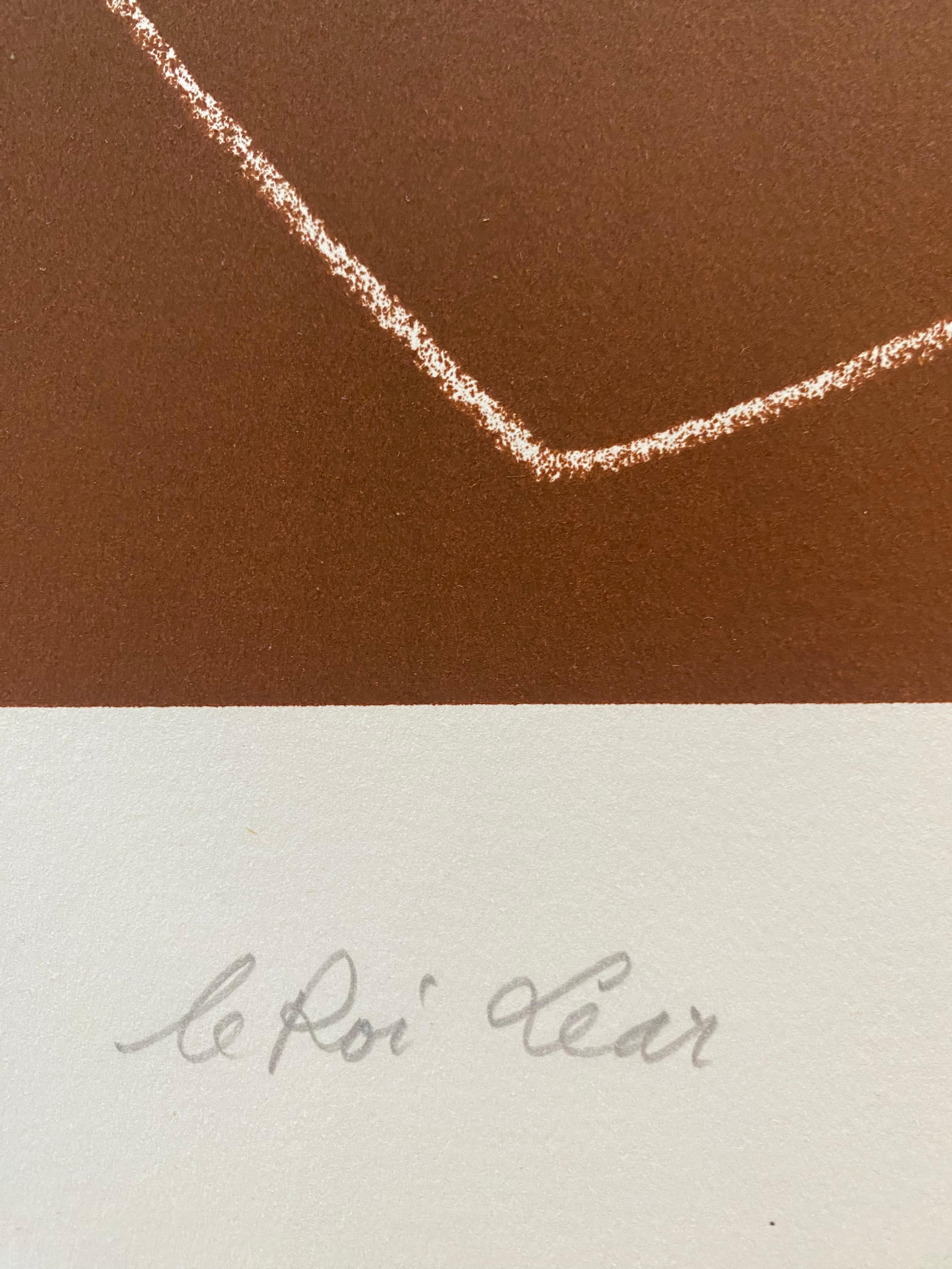 Charles Lapique  « Le roi lear »  Lithographie originale en vente 3