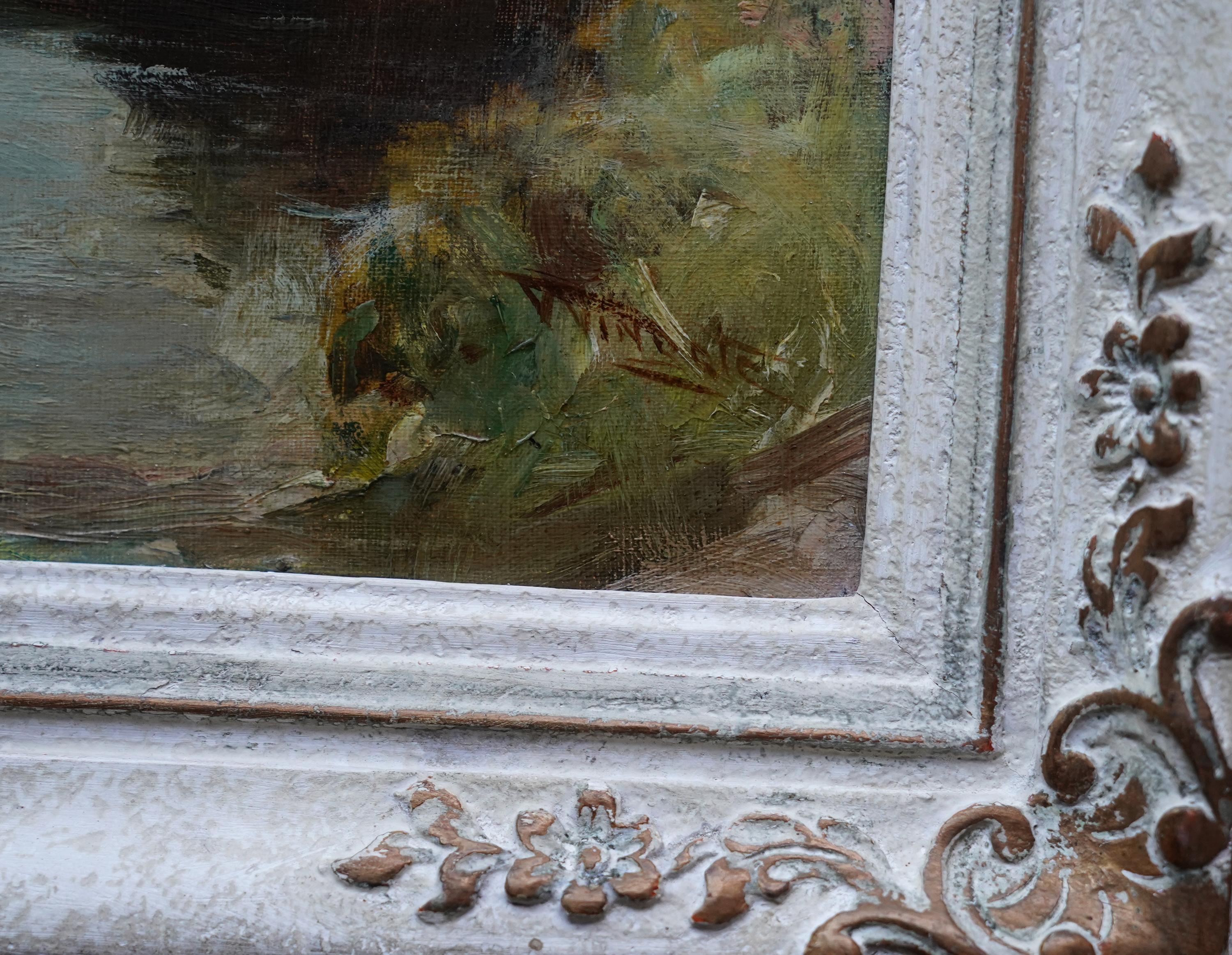 Paysage écossais - peinture à l'huile impressionniste écossaise victorienne Écosse en vente 5