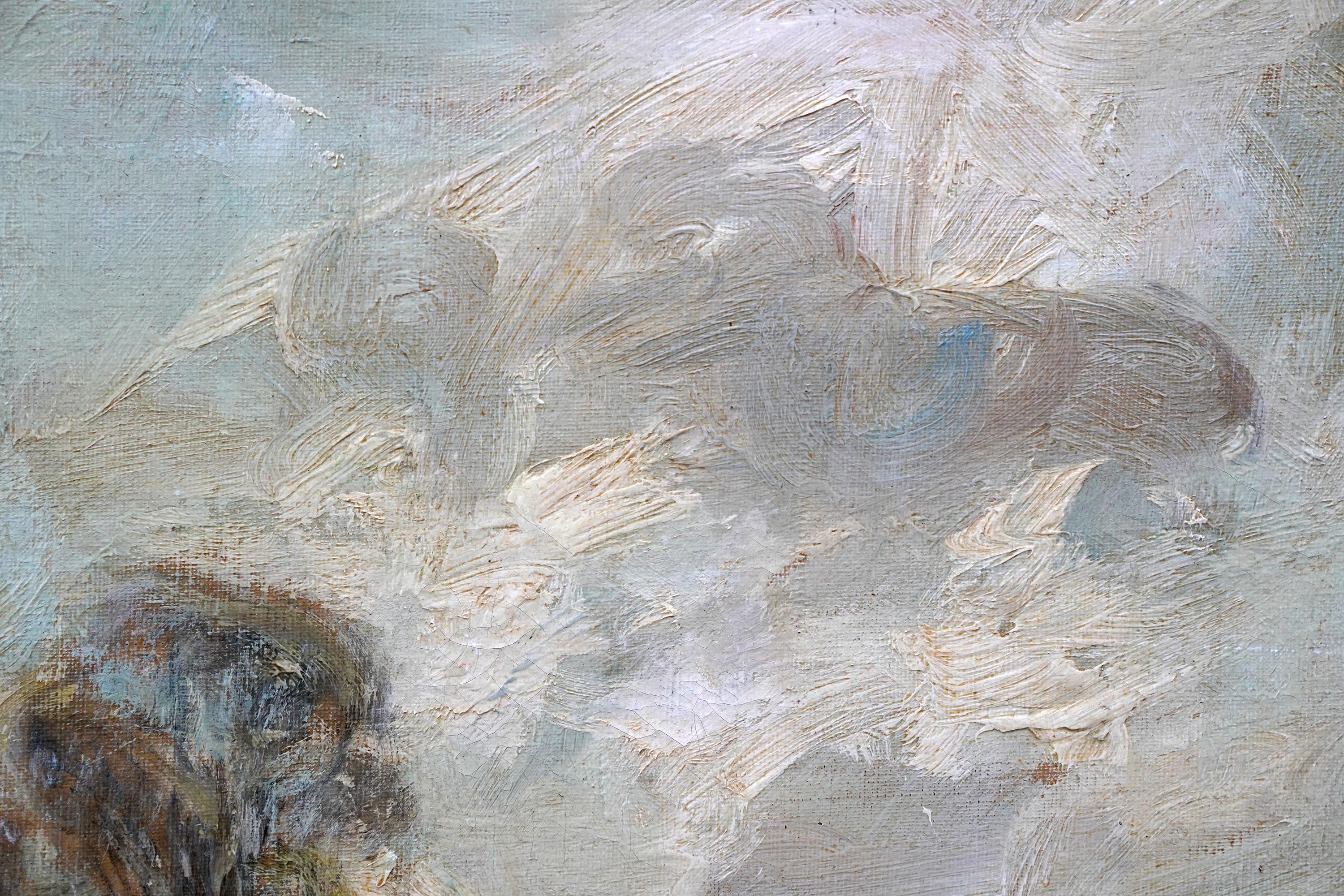 Paysage écossais - peinture à l'huile impressionniste écossaise victorienne Écosse en vente 1