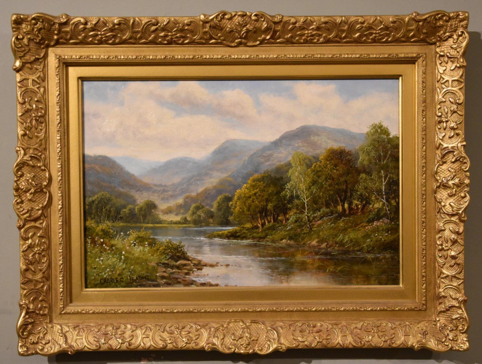 Oil Painting by Charles Leader "North Wales Landscape"