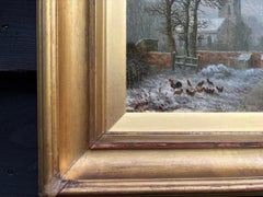 19th century English Village scenes in the show, with Cottages, Churches chicken