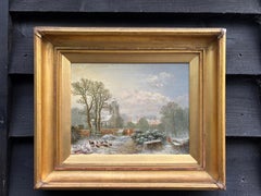 19th century English Village scenes in the show, with Cottages, Churches chicken