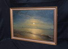 Mondgeleuchtete Küstenlandschaft, 19. Jahrhundert