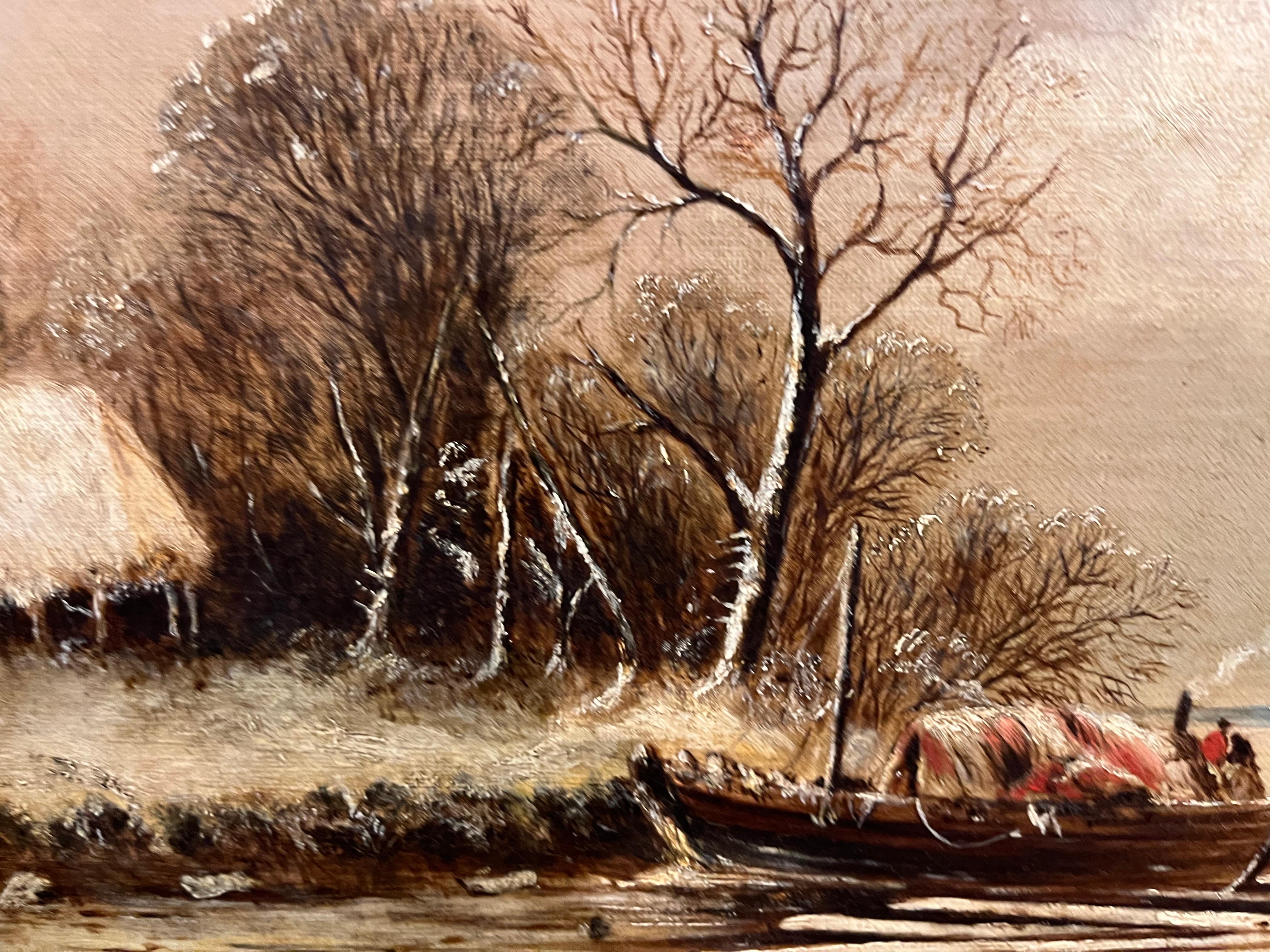 PINTURA AL ÓLEO Firmado C L  VIEJO MAESTRO PINTOR Siglo XIX ESCUELA BELGA en venta 15