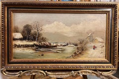OIL PAINTING Signed C L  OLD FINE MASTER PAINTER 19th Century BELGIUM SCHOOL