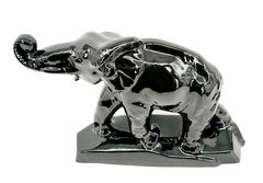 Charles LEMANCEAU Art Deco Elephant Sculpture, France 1920