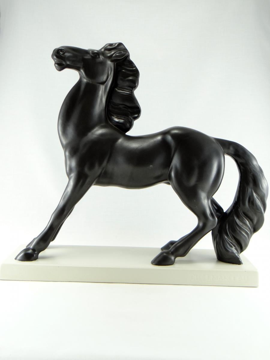 Art Deco Charles Lemanceau, Ceramic Horse, 1930s