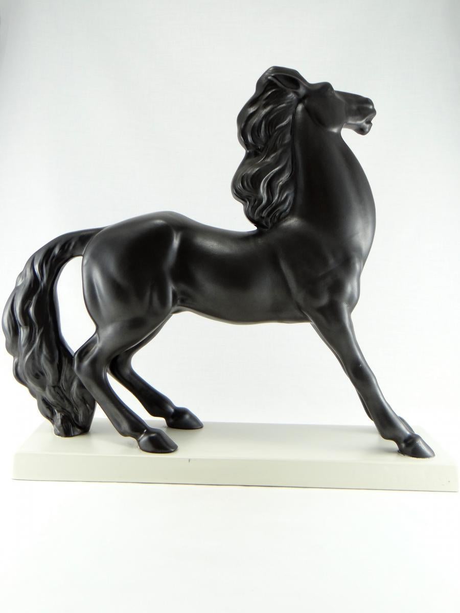 French Charles Lemanceau, Ceramic Horse, 1930s