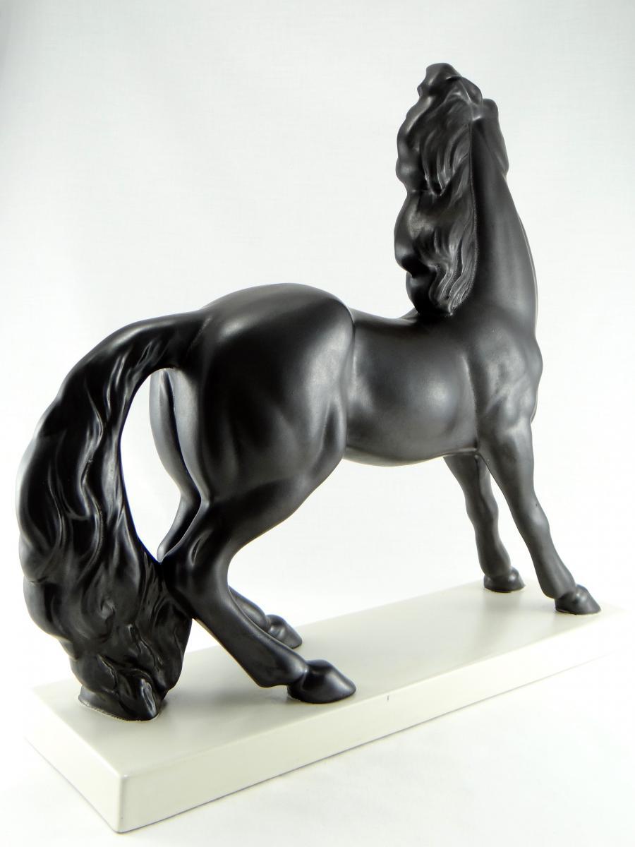 Charles Lemanceau, Ceramic Horse, 1930s In Good Condition In Tours, FR