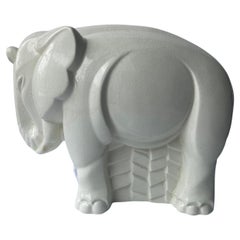 Charles Lemanceau , " Elephant" Art Deco ceramic sculpture, France