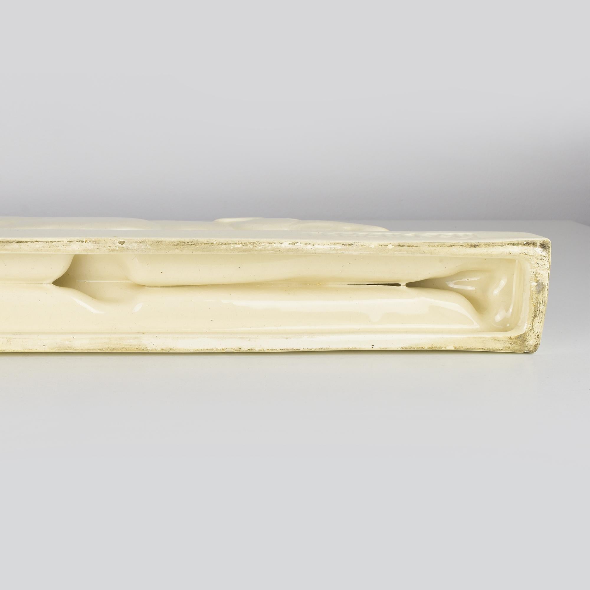 Charles Lemanceau French Art Deco Borzoi Greyhound Couple, 1930s Majolica For Sale 5
