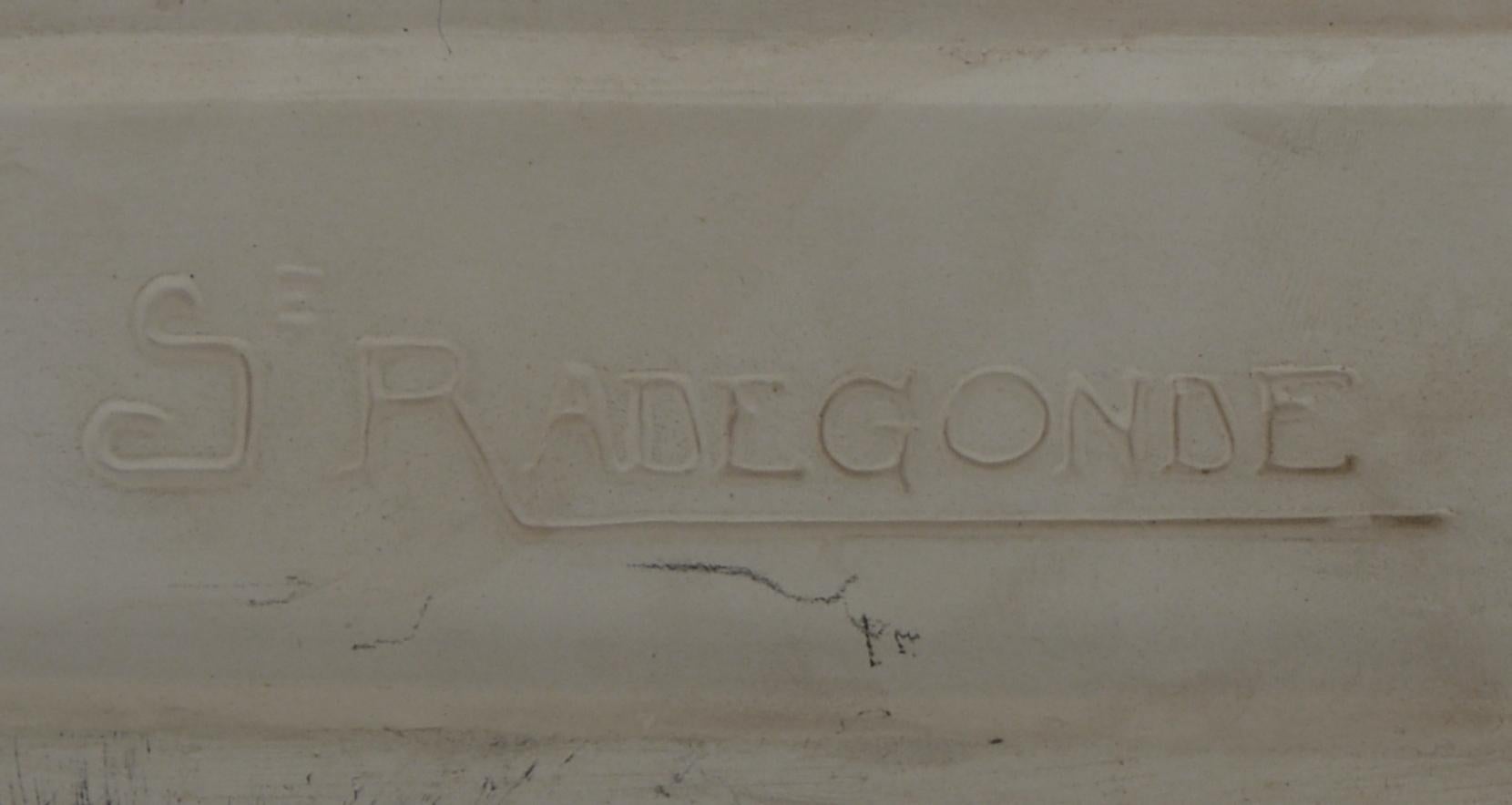 Charles Lemanceau French Art Deco Ceramic Antelope 1920 (Keramik) im Angebot