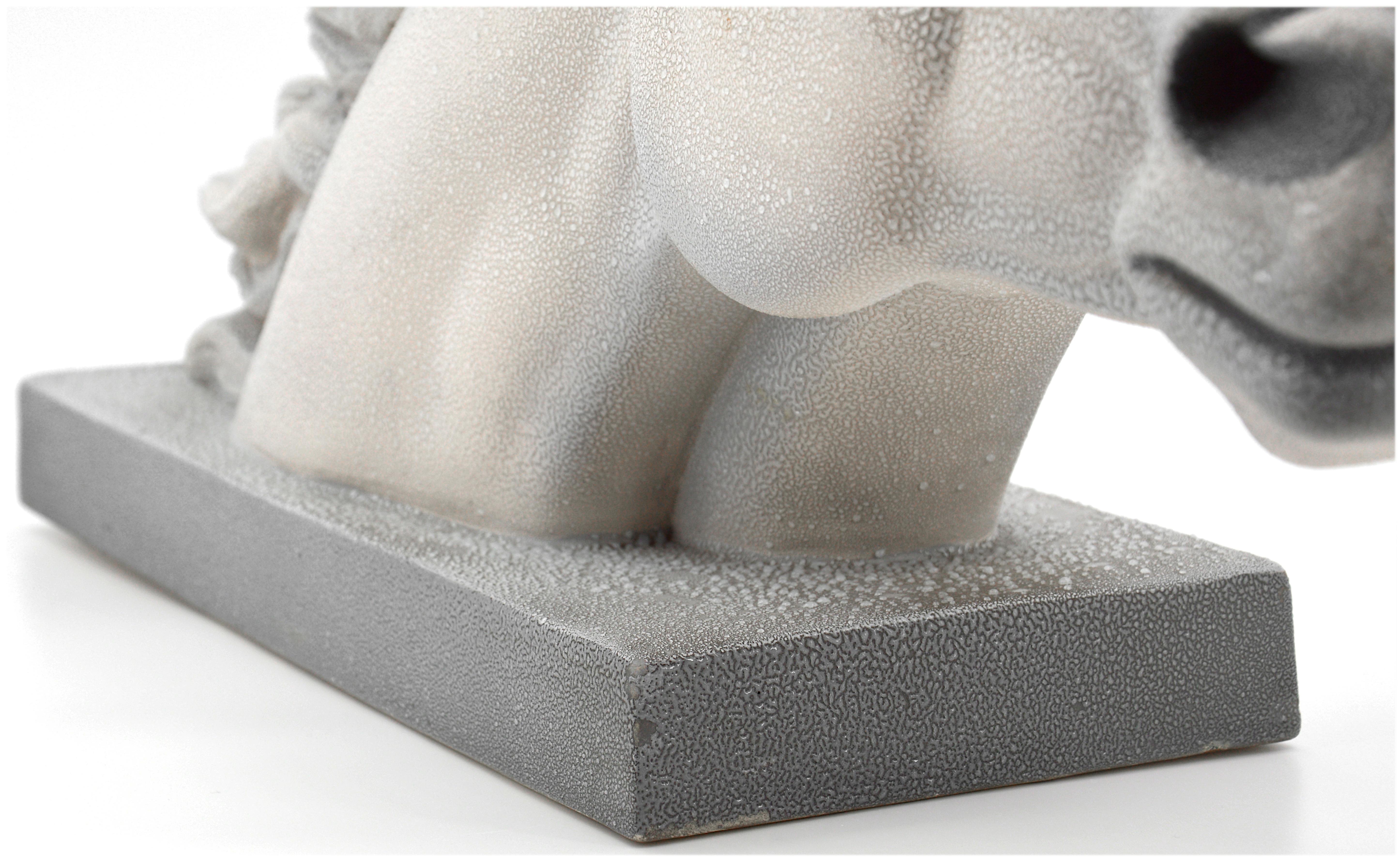 Charles Lemanceau French Art Deco Elephant Vs Lioness Sculpture, 1920 For Sale 5