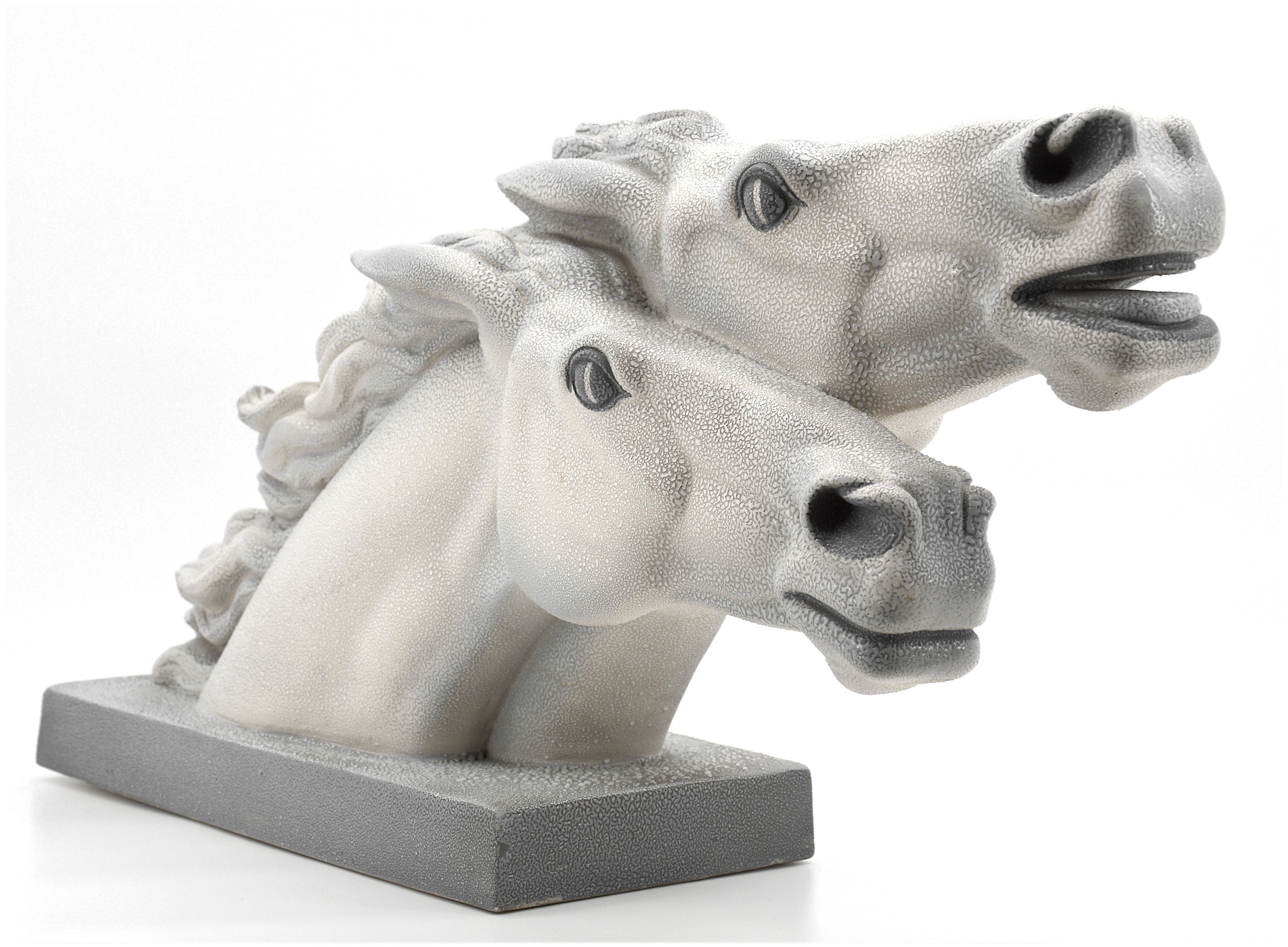 Charles Lemanceau, statue de cheval Art déco française « au mât de chasse », années 1930 en vente 1