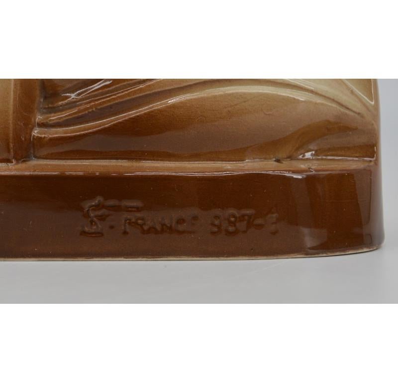 Charles Lemanceau Statua di lama Art Deco francese 1920 In condizioni buone in vendita a Saint-Amans-des-Cots, FR