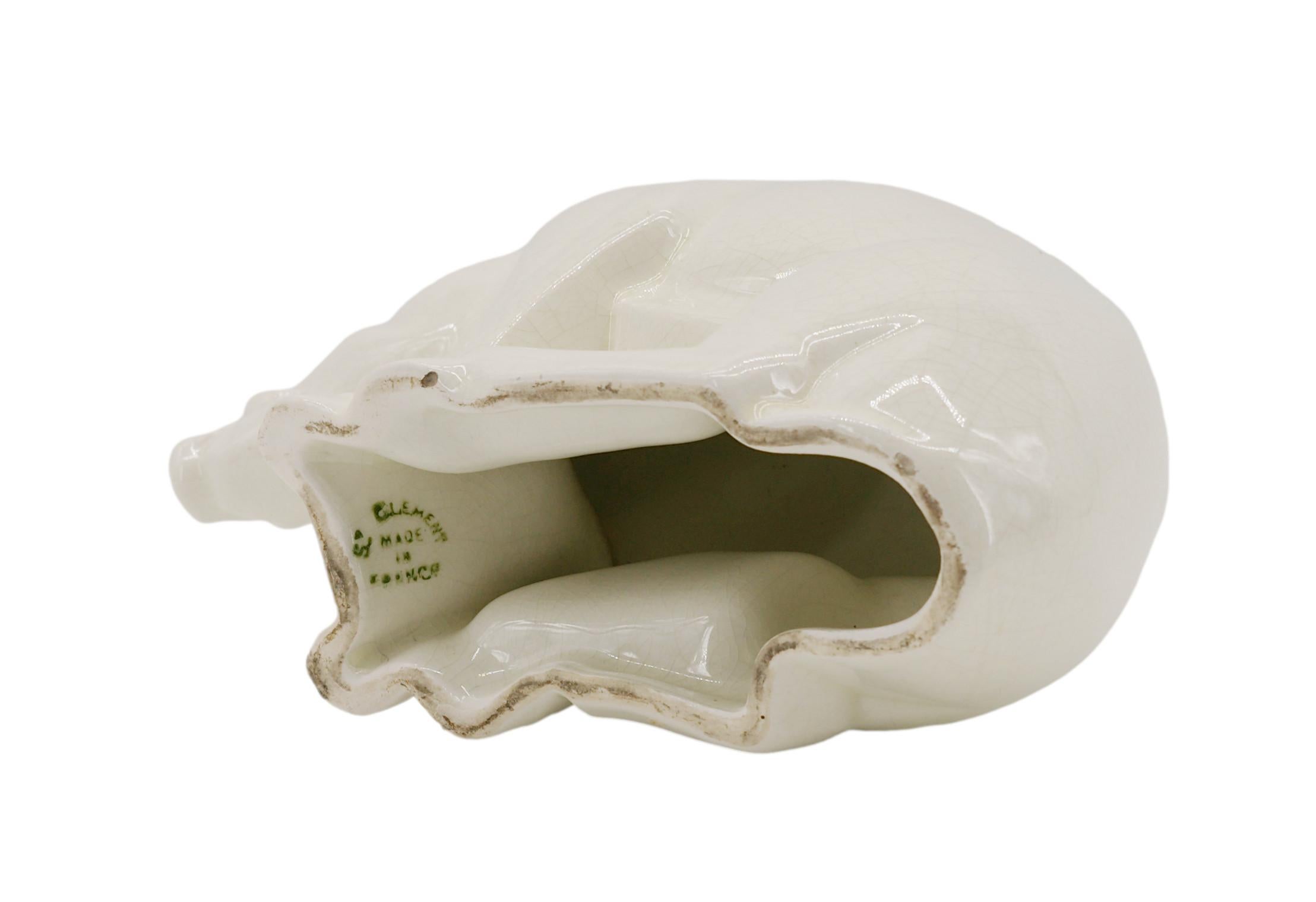 Charles LEMANCEAU French Art Deco Wild Boar Statue, 1920 For Sale 8