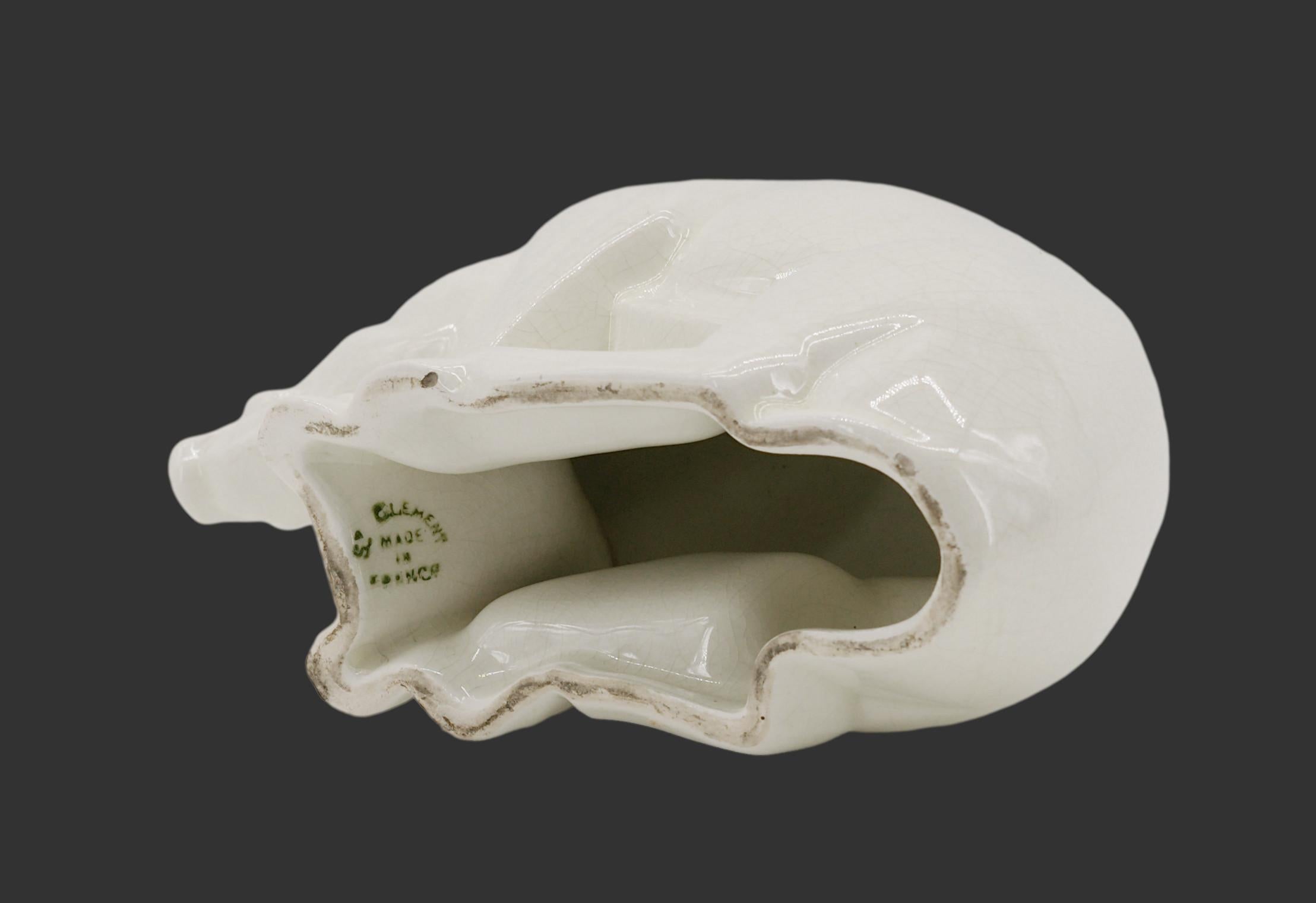 Charles LEMANCEAU French Art Deco Wild Boar Statue, 1920 For Sale 9