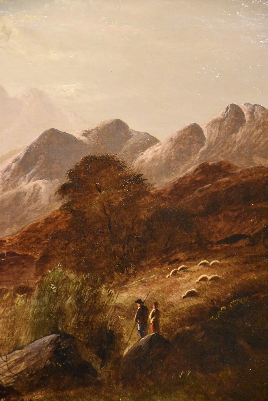 “Mountain Landscape, North Britain” by Charles Leslie. Charles Leslie 1835-1890 was a popular painter of Highland landscapes who exhibited at the Royal Academy. Oil on canvas. Signed

Dimensions unframed
height 12