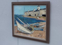 Peinture à l'huile de Charles Levier Barques