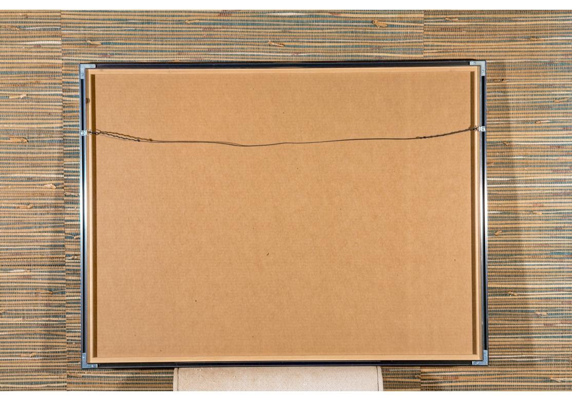 XX secolo Charles Levier (Fr., 1920 - 2003) Scena costiera figurata ad acquerello e inchiostro di grandi dimensioni in vendita