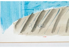 Charles Levier (Fr., 1920 - 2003) - Nature morte florale à l'aquarelle et à l'encre signée