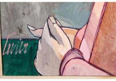 Charles Levier (French, 1920 - 2003) Oil On Canvas Harlequin In Red