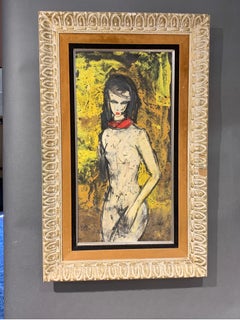 Charles Levier - Peinture originale d'un nu féminin du milieu du siècle dernier - Succession de Beverly Hills