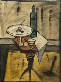 [Avec Bol Aux Raisins] Framed Still Life Oil Painting by Charles Levier