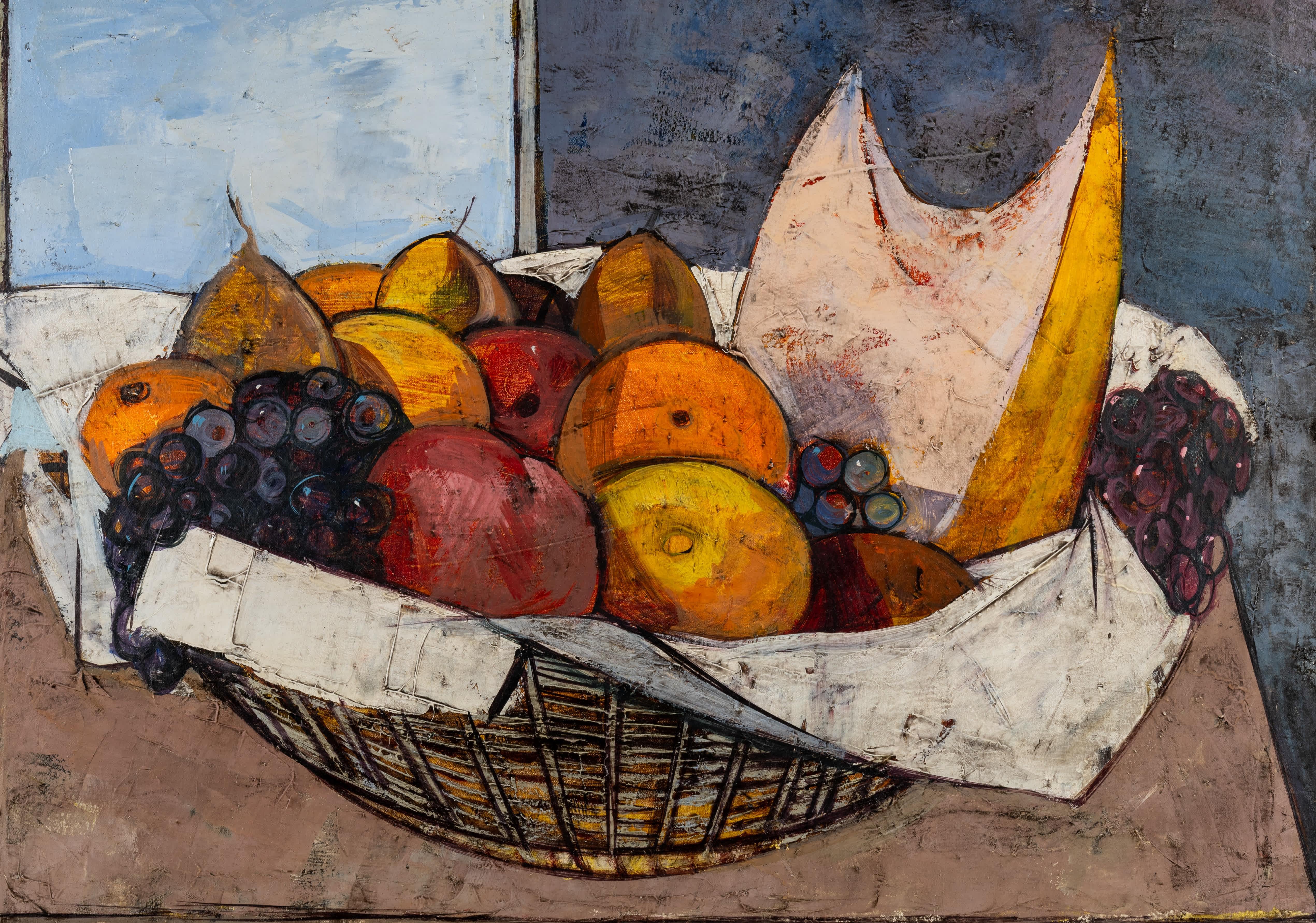 Cesto di frutta - Painting Moderno di Charles Levier