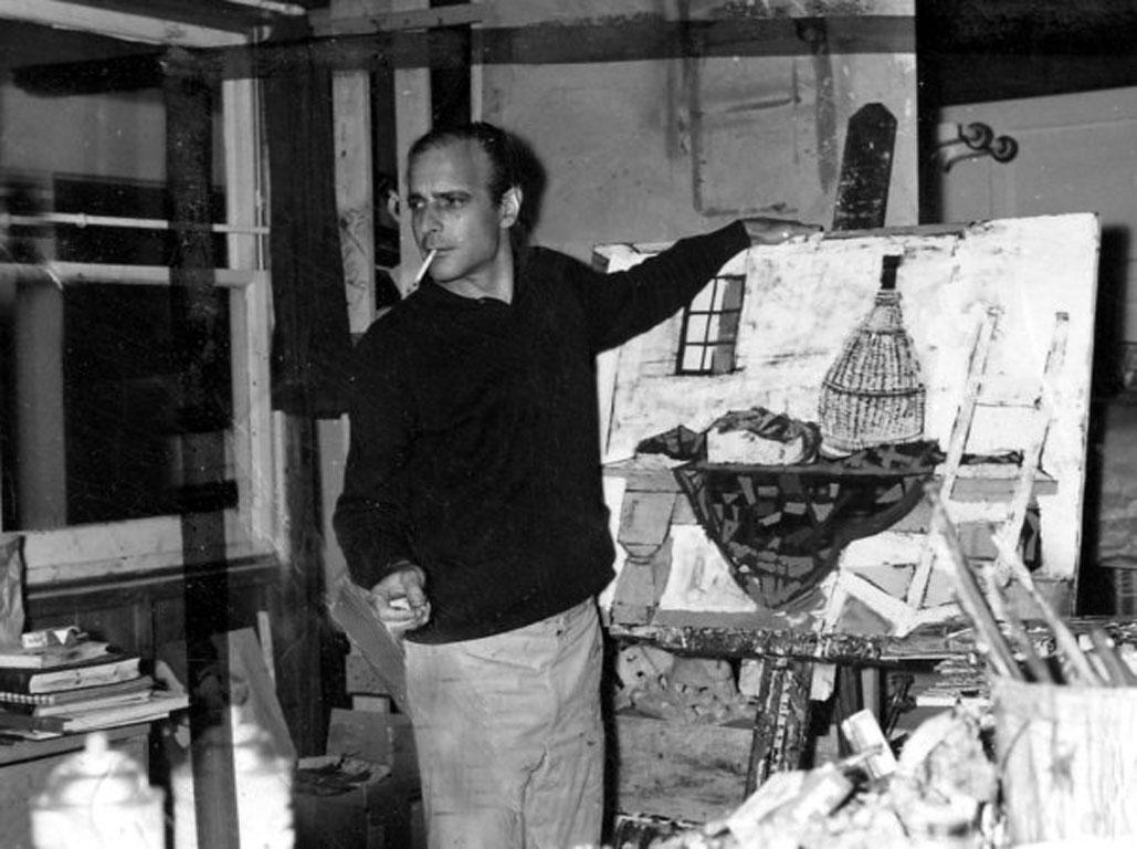 [Pittura a olio su tavola di Charles Levier, incorniciata 8