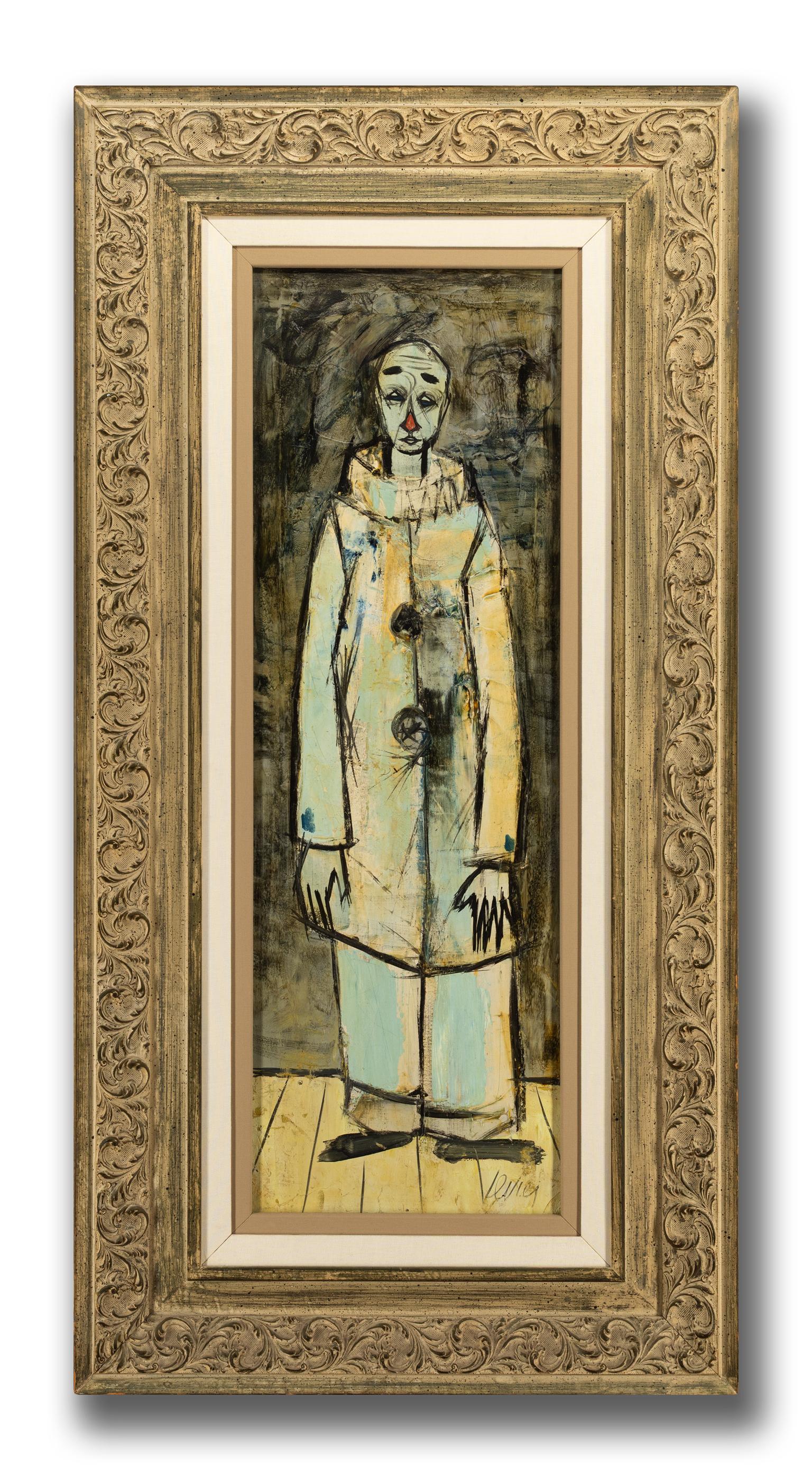 Charles Levier [Soledad de Pierrot] gran óleo sobre lienzo firmado hacia 1950 en venta 1