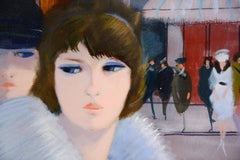 Cubist Two Woman on City Street