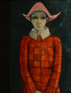 "Jeune Harlequin" Oil on Canvas 30 x 24