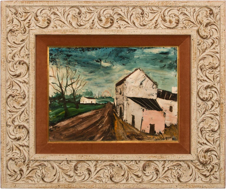 Charles Levier Landscape Original Oil Painting By Charles