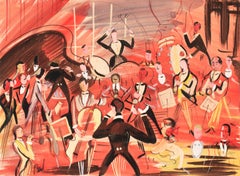 [Orchestre en Session] Framed Figurative Abstract Mixed Media by Charles Levier