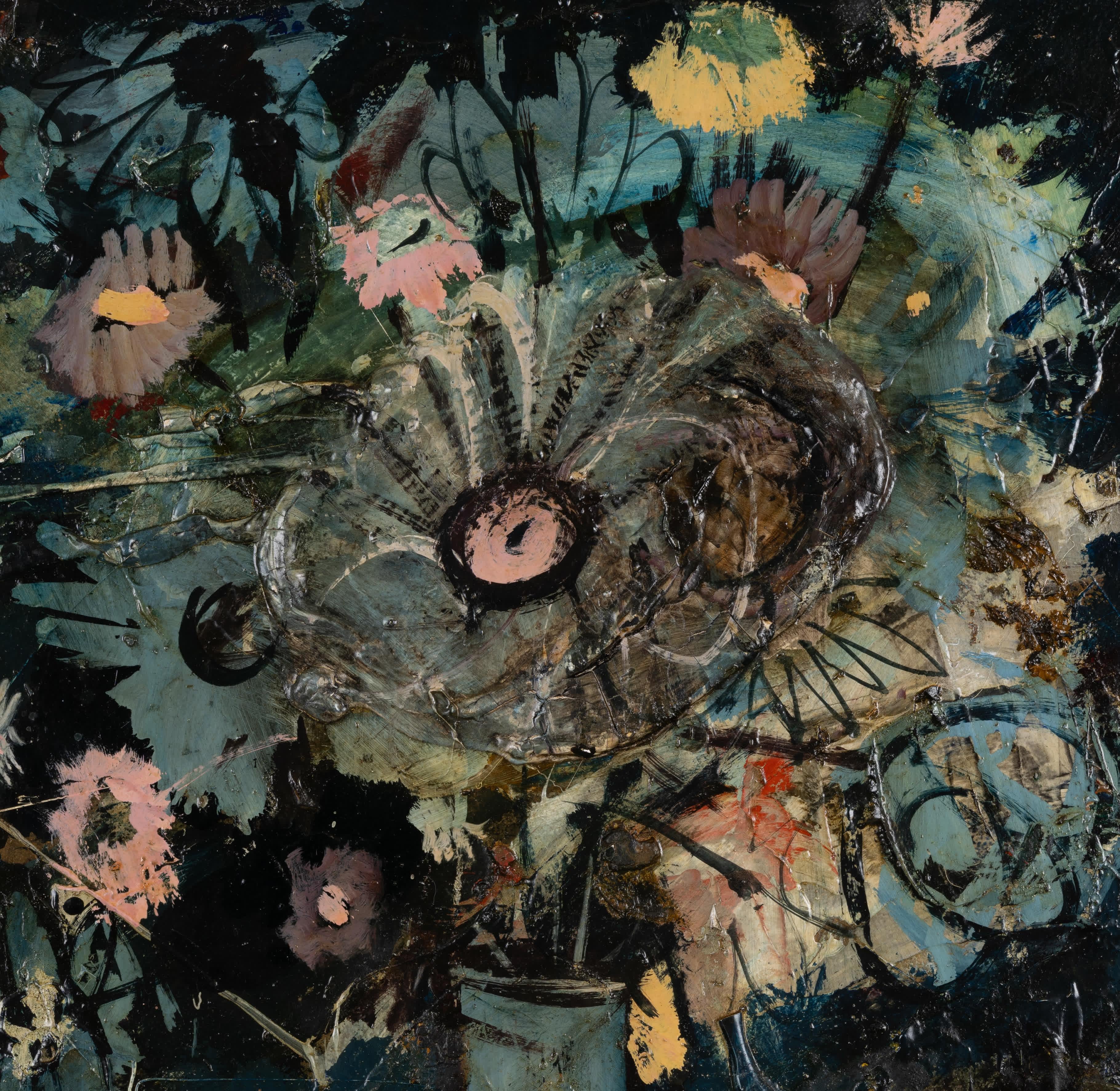 Natura morta con fiori - Painting Moderno di Charles Levier