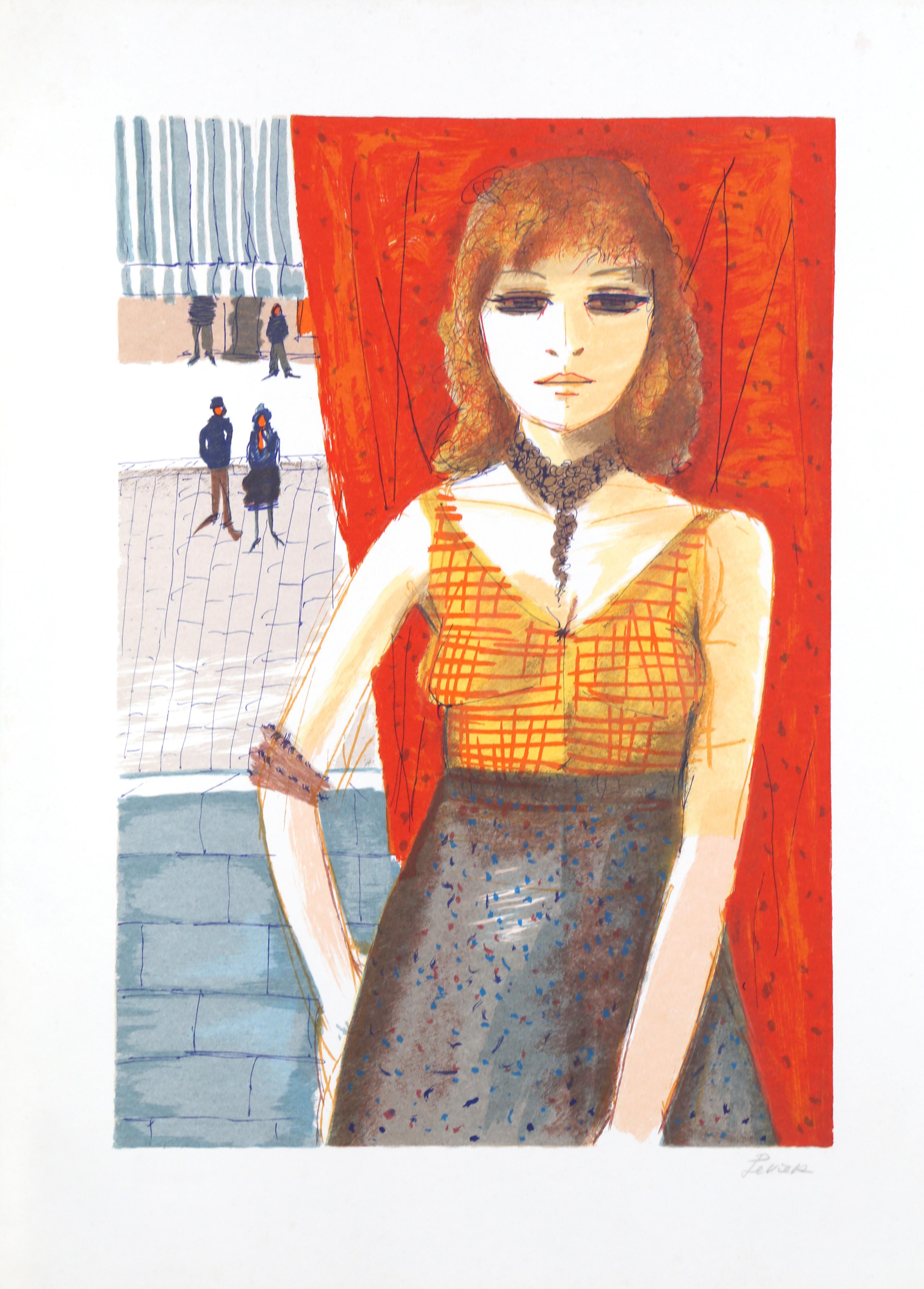 Tête rouge
Charles Levier, Français (1920-2003)
Date : vers 1970
Lithographie, signée et numérotée au crayon
Edition de 250
Taille de l'image : 24 x 16 pouces
Taille : 30 x 22 in. (76,2 x 55,88 cm)