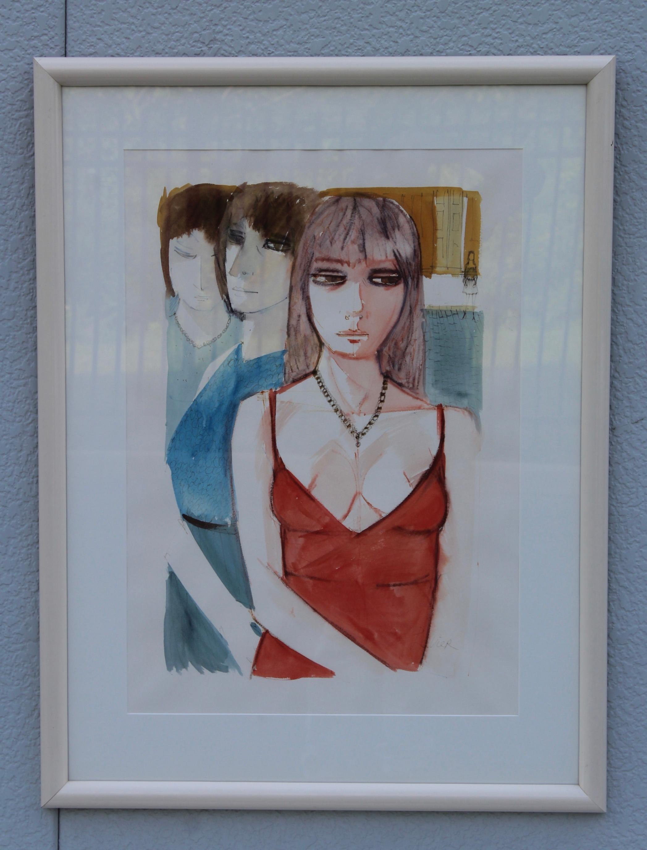 Mid-Century Modern 1960's Charles Levier Artwork For Sale
