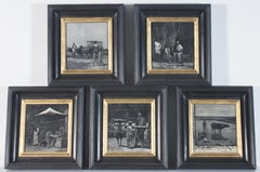 Used Group of Five 19th Century Views of Hong Kong and Singapore