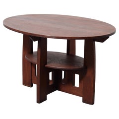 Table centrale double ovale à découpe Charles Limbert
