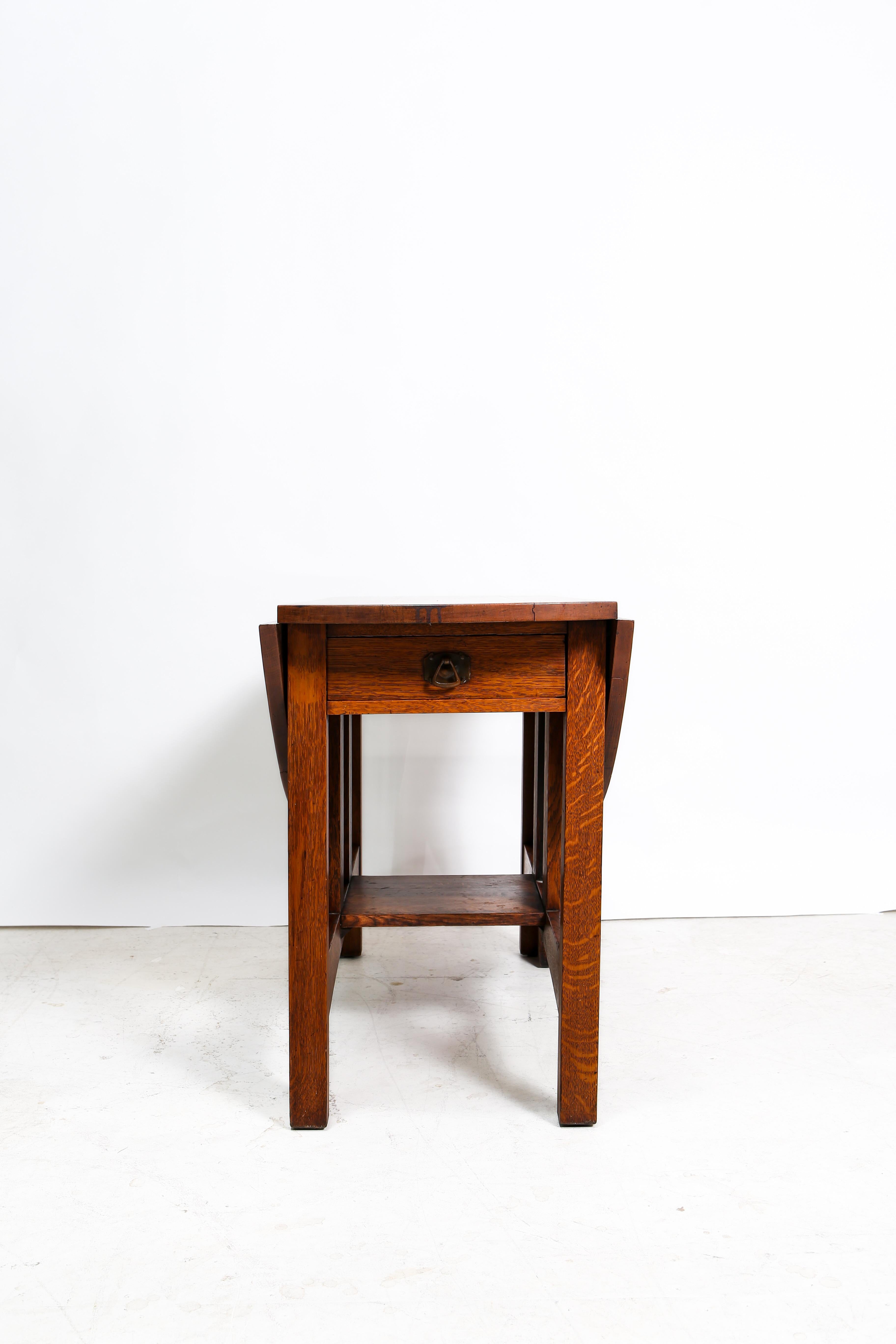 American Arts and Crafts Oak Centre table by Charles Limbert