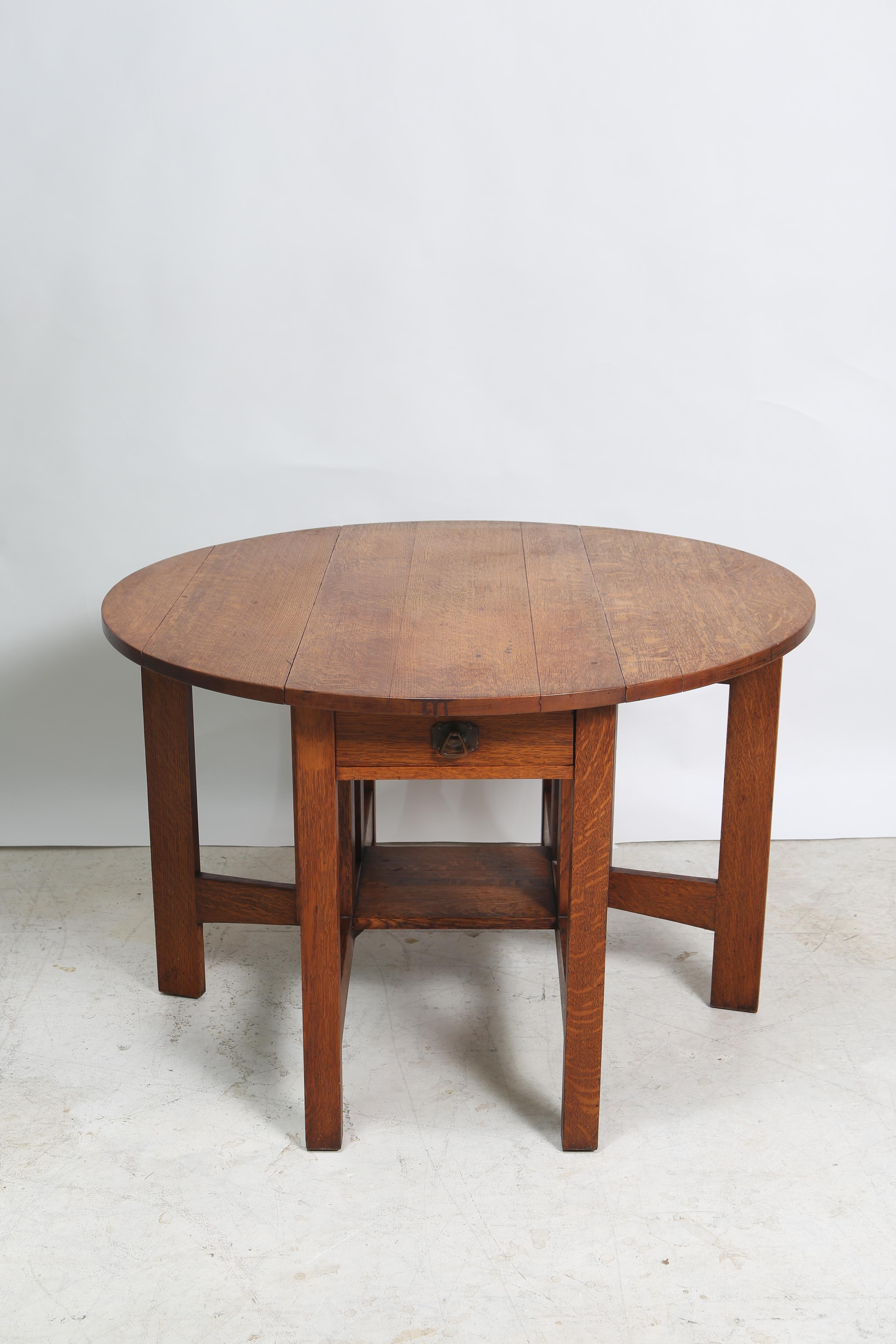 20th Century Arts and Crafts Oak Centre table by Charles Limbert