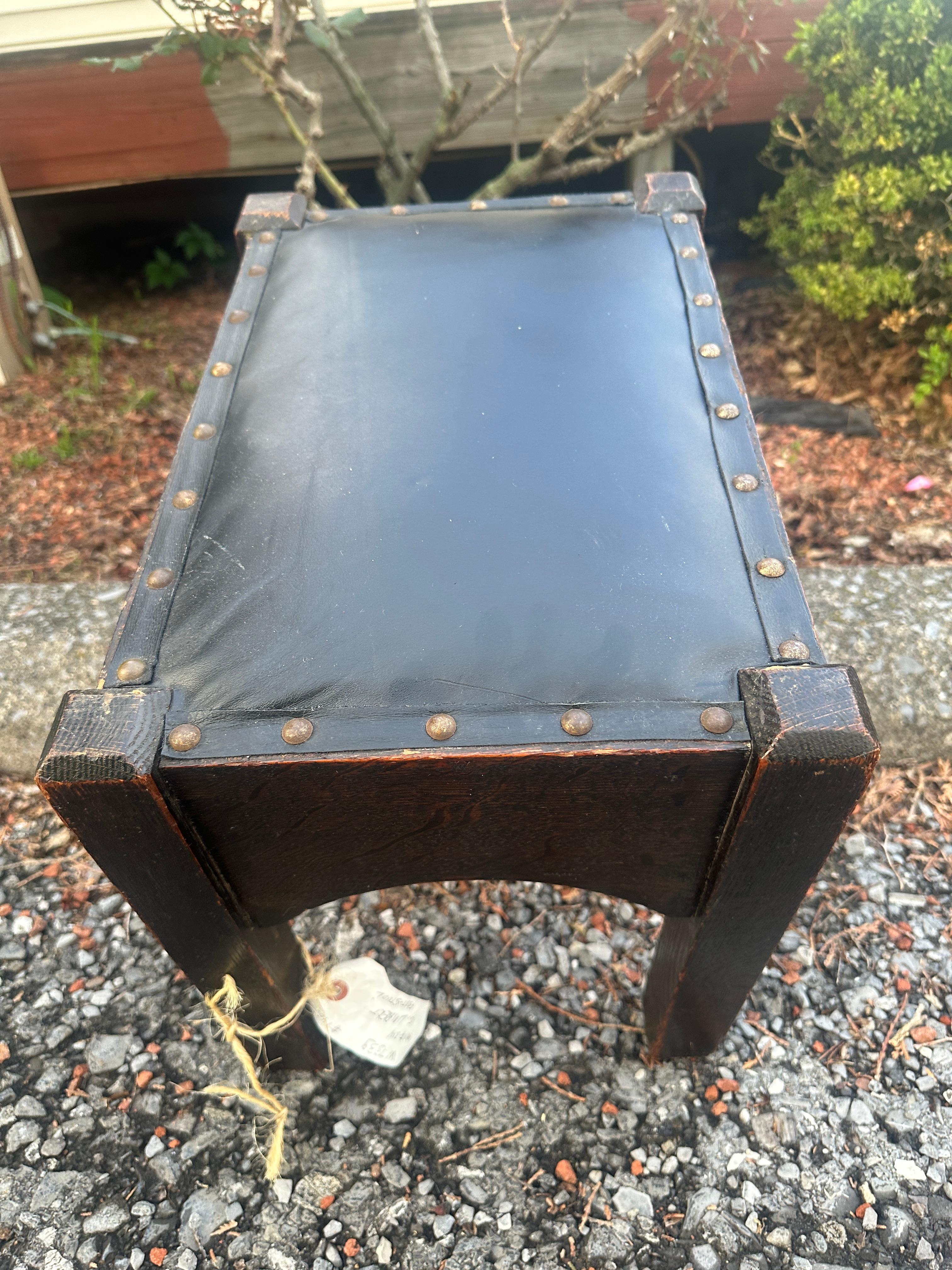 Arts and Crafts Charles Limbert Footstool c. 1910 -  stickley era   W7339,  SALE  TOTAL OFF  30% For Sale