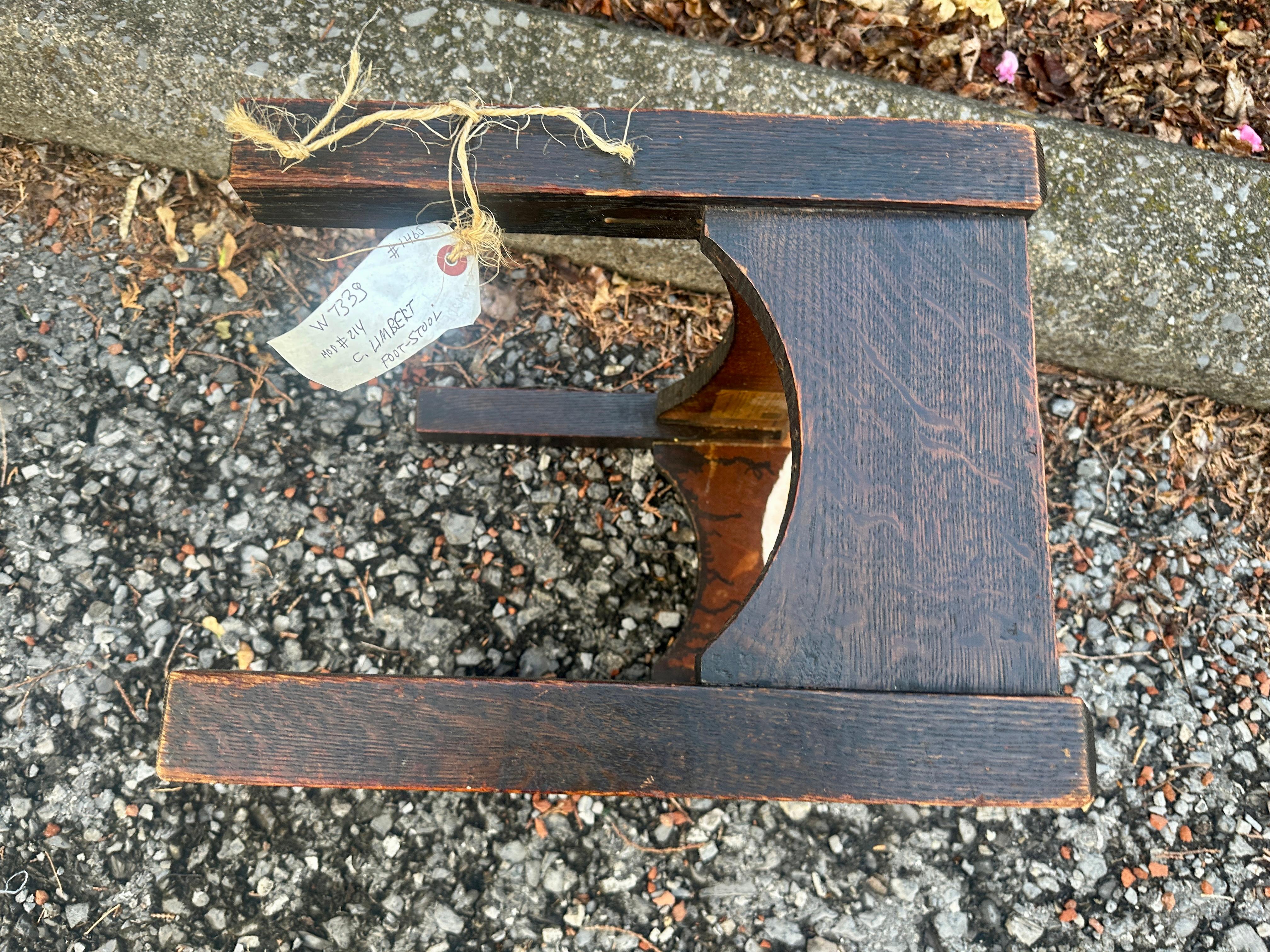 20th Century Charles Limbert Footstool c. 1910 -  stickley era   W7339,  SALE  TOTAL OFF  30% For Sale