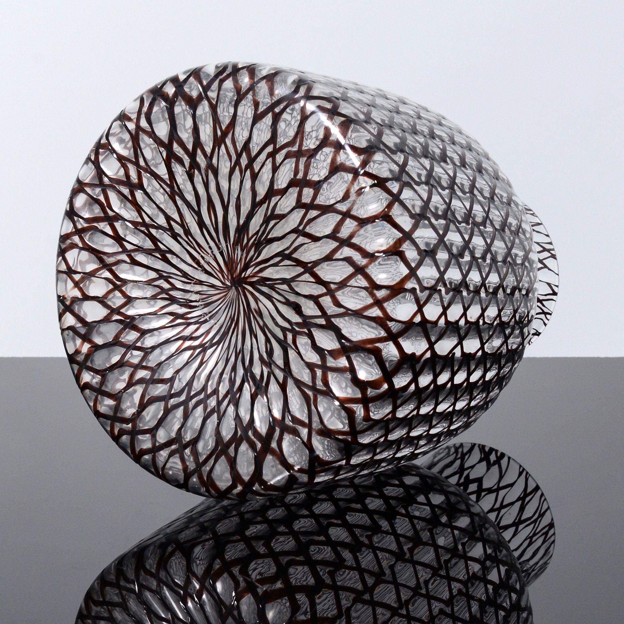 Modern Charles Lin Tissot ZANFIRICO / CICLAMINO Vase, Murano For Sale
