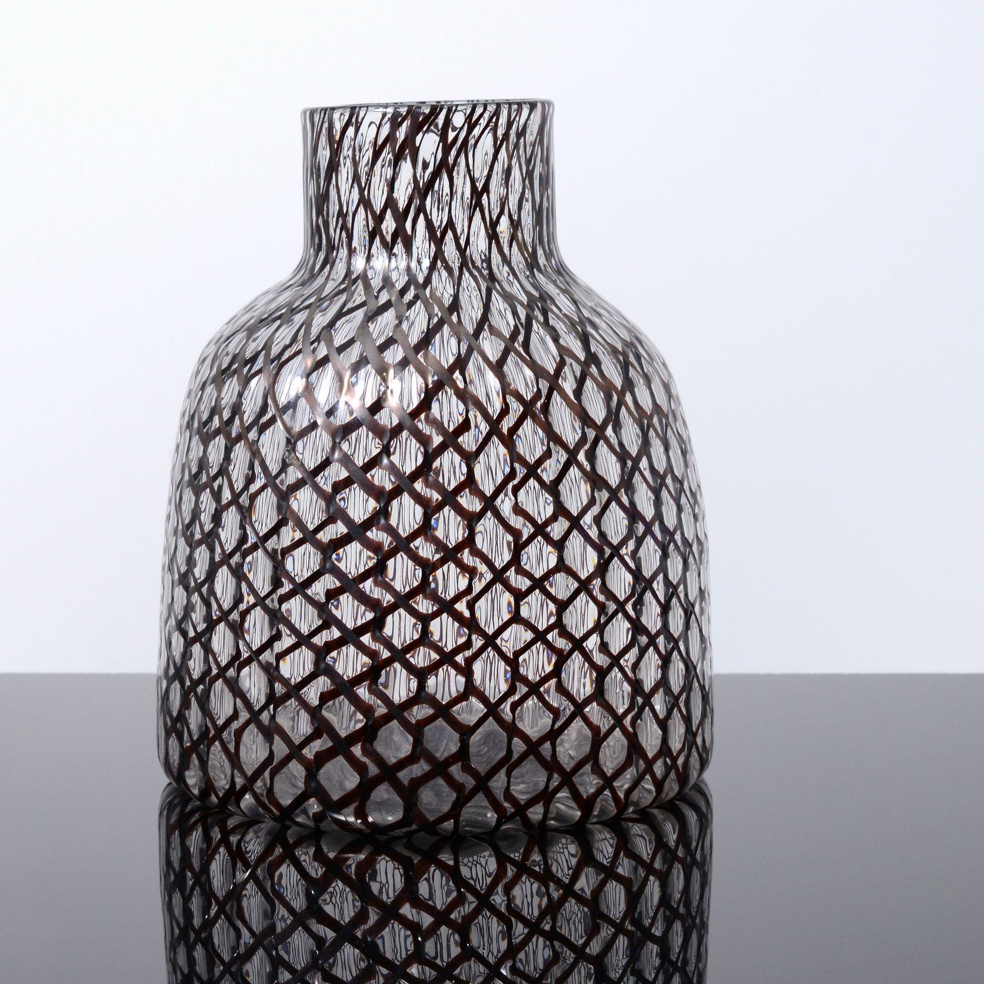 20th Century Charles Lin Tissot ZANFIRICO / CICLAMINO Vase, Murano For Sale