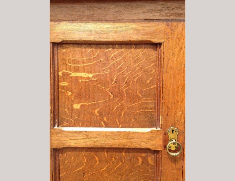 Charles Locke Eastlake Arts and Crafts Oak Dresser with Shelves and