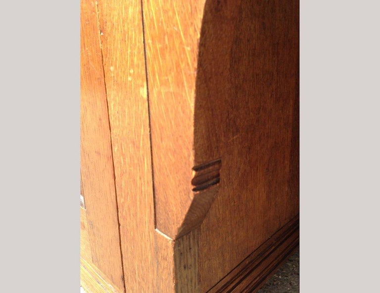 Charles Locke Eastlake Arts and Crafts Oak Dresser with Shelves and