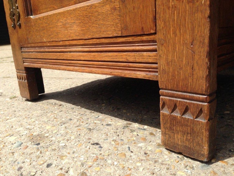 Charles Locke Eastlake Arts and Crafts Oak Dresser with Shelves and