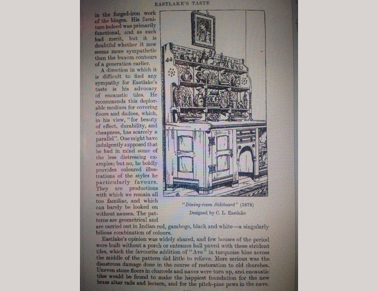 Charles Locke Eastlake Arts and Crafts Oak Dresser with Shelves and